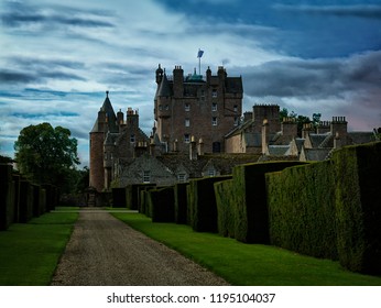 Glamis Castle In Blue