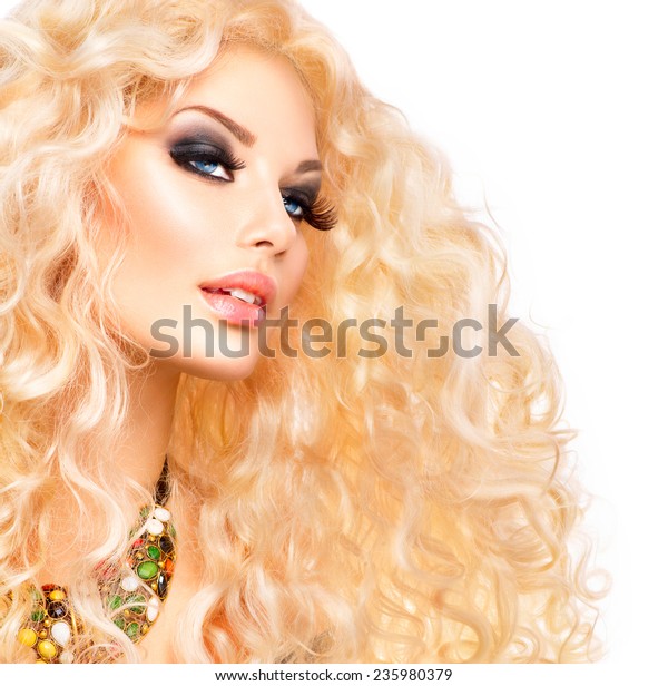 Glamour Blonde Lady Beauty Model Girl Stock Photo Edit Now 235980379