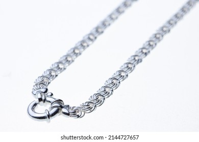 glamour necklace on white background  
