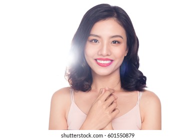 Asian Woman Wavy Hair Stock Photos Images Photography