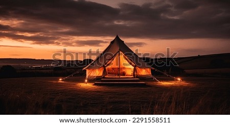 glamping in the beautiful countryside. luxury glamorous camping. glamping