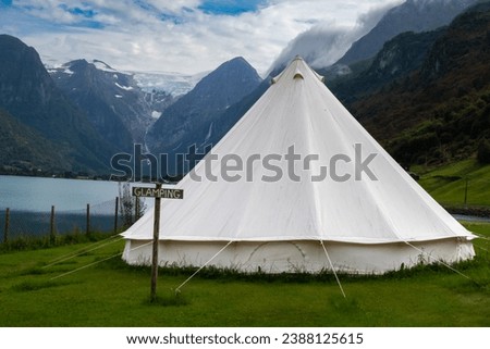 Glamping - Luxury camping in Norway in the Fjords Stock photo © 