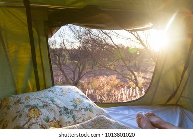 Glamping In Nature At Sunrise, Western Australia