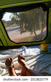 Glamping In A Relaxed Tent With Feet, Western Australia