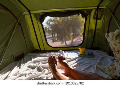 Glamping In A Relaxed Tent With Feet, Western Australia