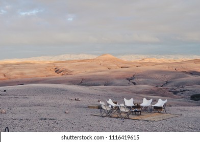 Glamping Setup In The Moroccan Desert