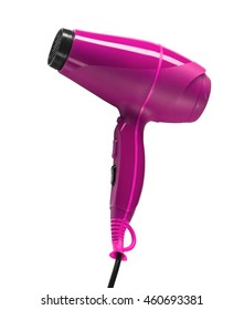 Purple Hair Dryer Isolated On White Stock Photo (Edit Now) 505490956