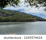 A glance at Rocky Mountain lake in Tay Ninh. Despite the risky and scary name, the view is a bit wild and peaceful with the nature