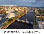 Glasgow Arc and Bells Bridge over the River Clyde at Finnieston
