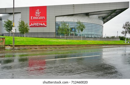 GLASGOW, SCOTLAND -11 JUL 2017- Exterior View Of The Emirates Arena (Commonwealth Arena And Sir Chris Hoy Velodrome), An Indoor Sports Arena And Velodrome In Dalmarnock, Glasgow, Scotland. 