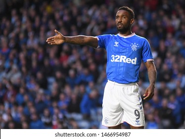 GLASGOW, SCOTLAND - JULY 18, 2019: Jermaine Defoe of Rangers pictured during the 2nd leg of the 2019/20 UEFA Europa League First Qualifying Round game between Rangers FC St Jospeh's Ibrox Park.