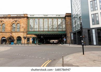 Glasgow, Scotland - March 28th 2020: Glasgow In Lockdown Due To Corona Virus/Covid 19