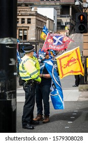 Glasgow, Scotland / United Kingdom - 04.05.2019: Scottish Independence March