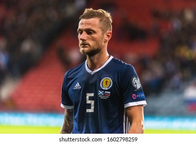 Glasgow, Scotland, United Kingdom – September 6, 2019. Scotland National Football Team Centre-back Liam Cooper During UEFA Euro 2020 Qualification Match Scotland Vs Russia In Glasgow. 