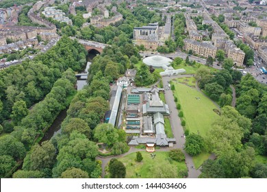 Glasgow West End Drone Cityscape