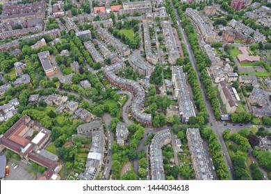 Glasgow West End Drone Cityscape