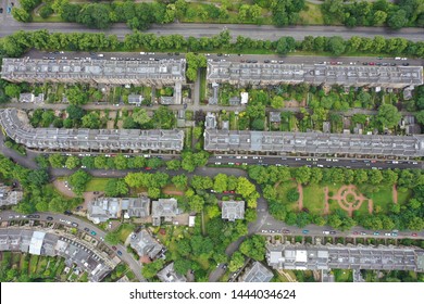 Glasgow West End Drone Cityscape