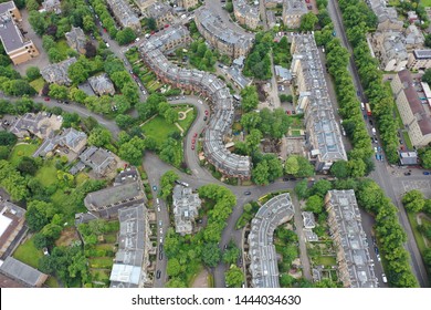 Glasgow West End Drone Cityscape