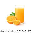 juice glass isolated