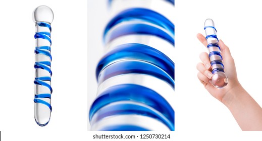 Glass Adult Sex Toys On Isolated Stock Photo (Edit Now) 1250730214
