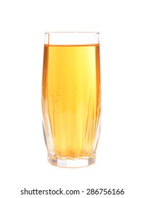 Glass Of Apple Juice, Isolated On White