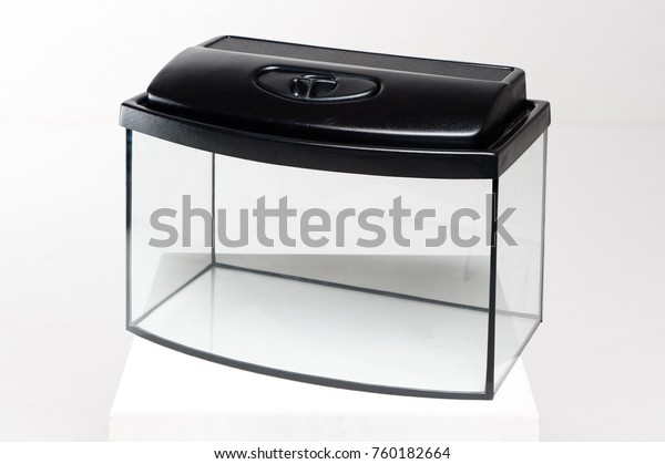 Glass Aquarium Plastic Cover On White Stock Photo Edit Now 760182664