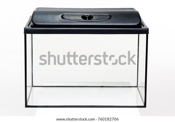 Glass Aquarium Plastic Cover On White Stock Photo Edit Now 760182706