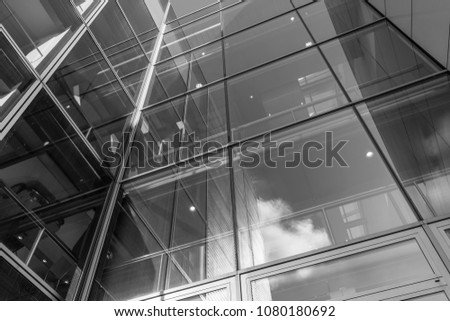 Similar – mirrored facade of an office building