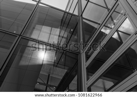 Similar – mirrored facade of an office building