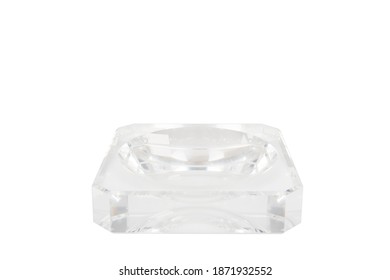 Glass Ash Tray Isolated On White