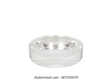 Glass Ash Tray Isolated On White