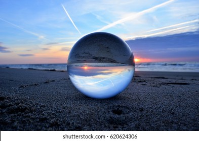 Glass Ball At The Beach