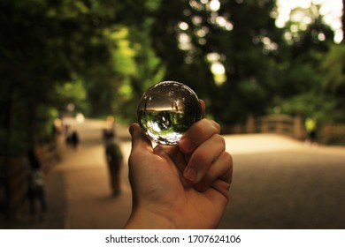 Glass Ball Meji Shrine Japan