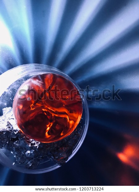 Glass Balls Inside Glass Vase Creating Stock Photo Edit Now