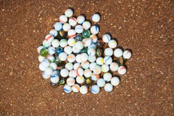 Glass Beads.Crystal Ball. Children's Toys.