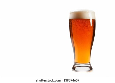 Glass Of Beer Isolated