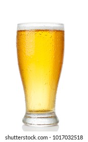 Glass Of Beer Isolated On White Background
