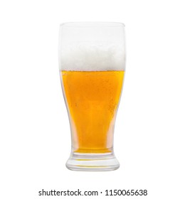 Glass Of Beer Isolated On White Background