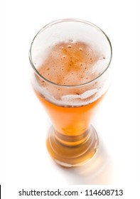 Glass Of Beer On A White Background