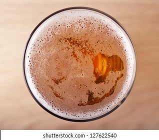 Glass Of Beer Top View