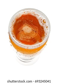 Glass With Beer, Top View