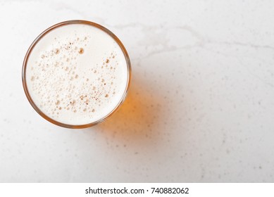 Glass Beer, Top View.