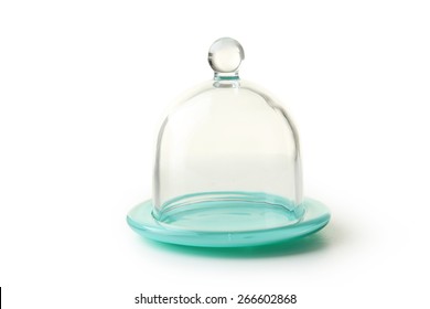 Glass Bell Jar Isolated On White