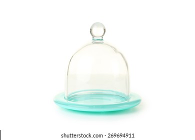 Glass Bell Jar Isolated On White