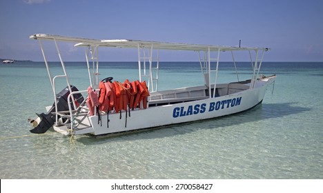 Glass Bottom Boat On Caribbean Sea