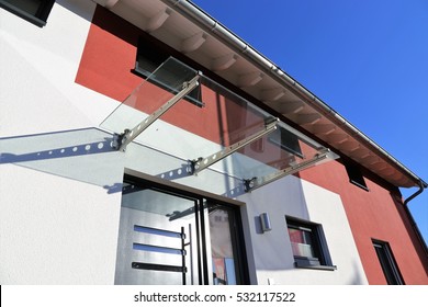 Glass Canopy Front Door