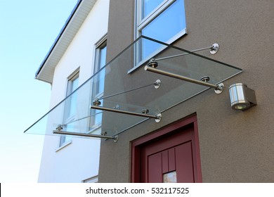 Glass Canopy Front Door