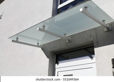 Glass Canopy Front Door