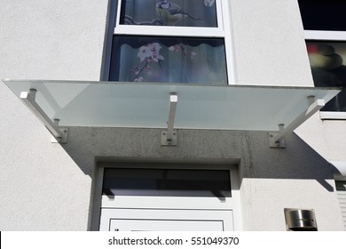 Glass Canopy Front Door