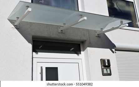 Glass Canopy Front Door